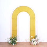 Gold Shimmer Tinsel Spandex Wedding Backdrop Cover