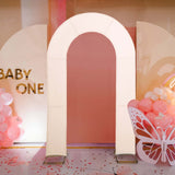 Blush Fitted Open Arch Cover