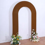 Cinnamon Brown Spandex Wedding Backdrop Cover Cinnamon Brown Spandex Wedding Backdrop Cover
