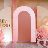 Pink Fitted Open Arch Cover