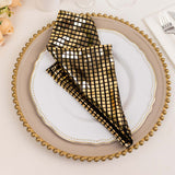 Black Gold Reusable Table Dinner Napkins